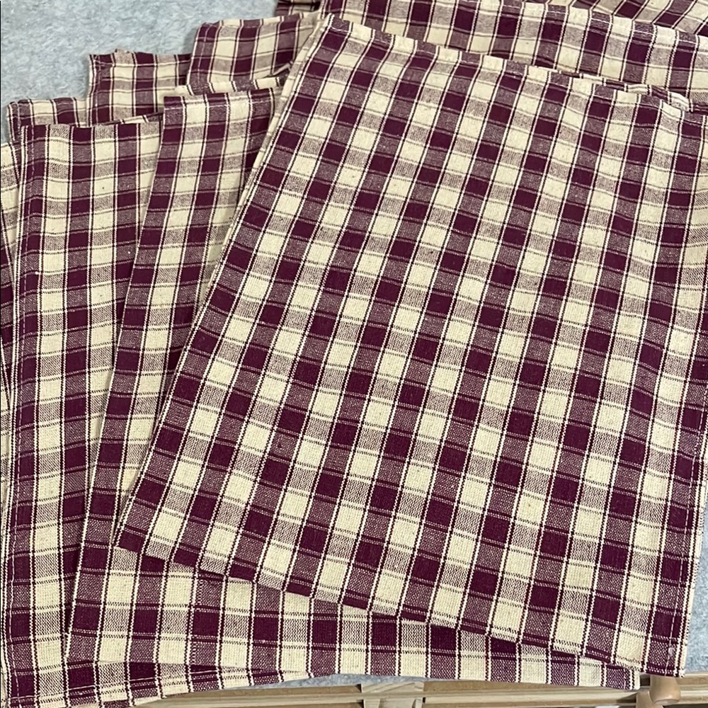 Wimpole Street Creations   Pkg 12 Plaid Kitchen Towels